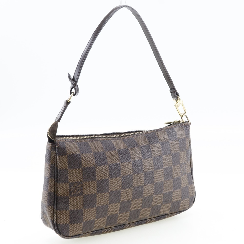 LOUIS VUITTON Authentic Brown Damier Canvas Pouch - Picture 3 of 6